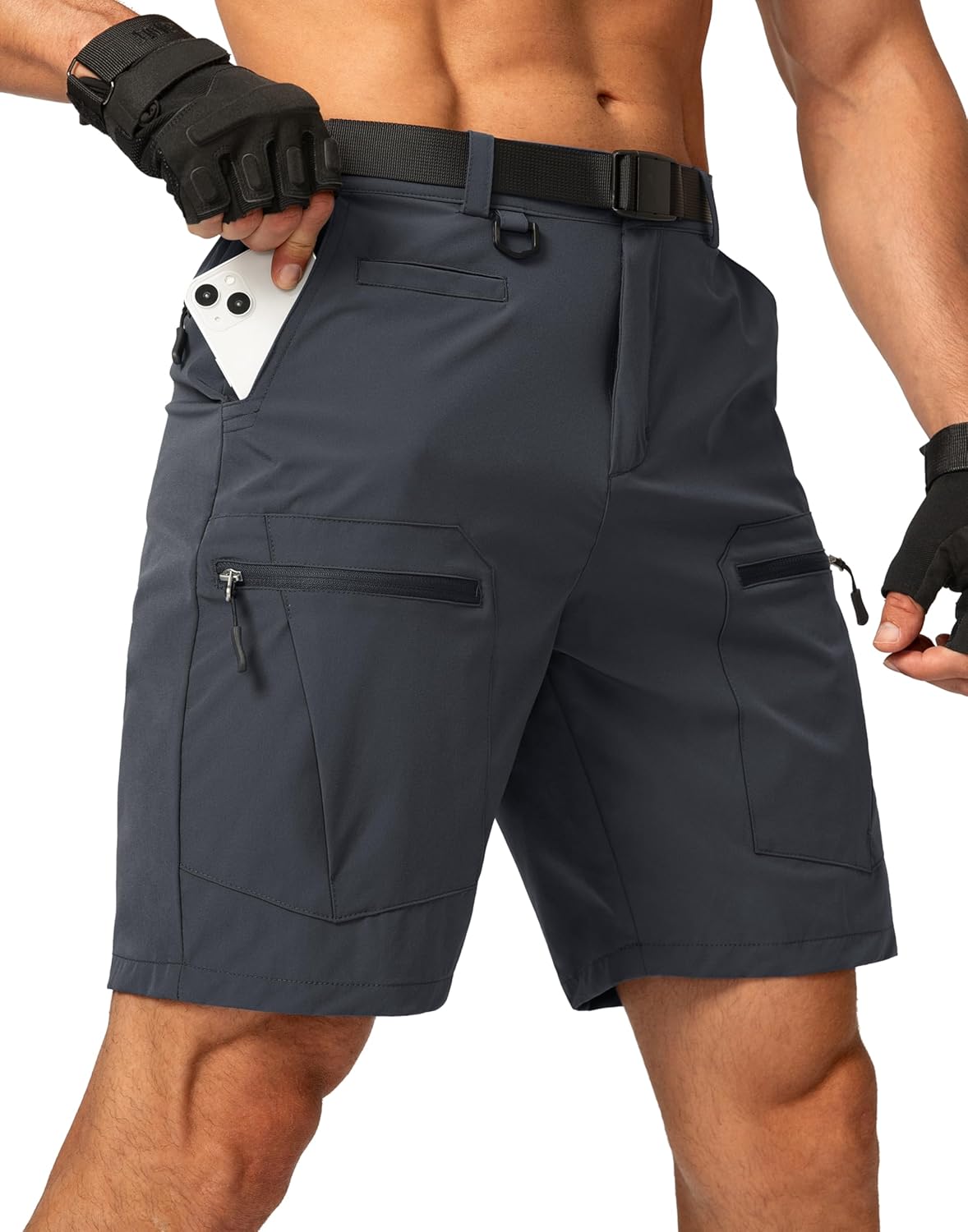 Men's Hiking Cargo Shorts Quick Dry Tactical Multi Pocket Gear