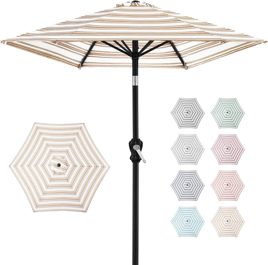 10ft Outdoor Steel Polyester Market Patio Umbrella for Sun