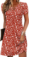 Women's Casual A-Line Floral Tshirt Dress - Lightweight Summer Fit
