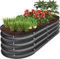 Best Choice Products 4x2x1ft Outdoor Metal Raised Garden Bed - Deep