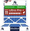 MervKing 20x20x4 Air Filter | MERV 11 | Ultra Pro 4-Pack