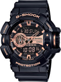 Casio XL G-Shock Sport Watch - Black/Rose Gold Style