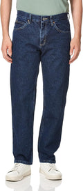 Lee Men's Regular Fit Straight Leg Jean - Classic Everyday Denim thigh