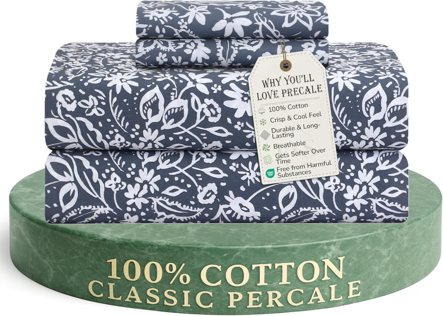 Feather & Stitch 100% Cotton Sheets for Ultimate Comfort