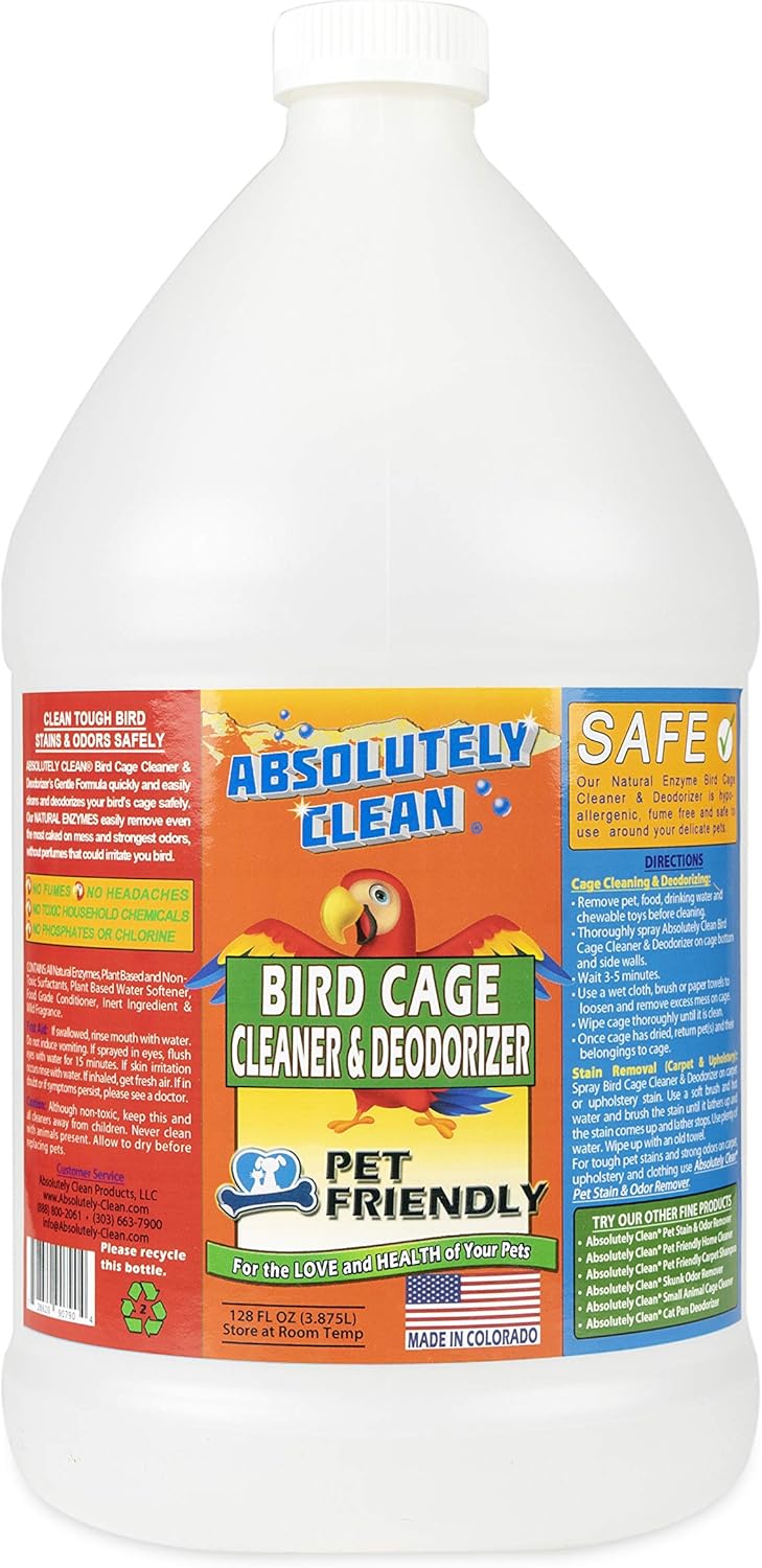 Amazing Bird Cage Cleaner and Deodorizer - Quick & Easy Spray