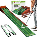 Golfguru Putting Green 9.8ft Putting Mat - Dual Hole Practice