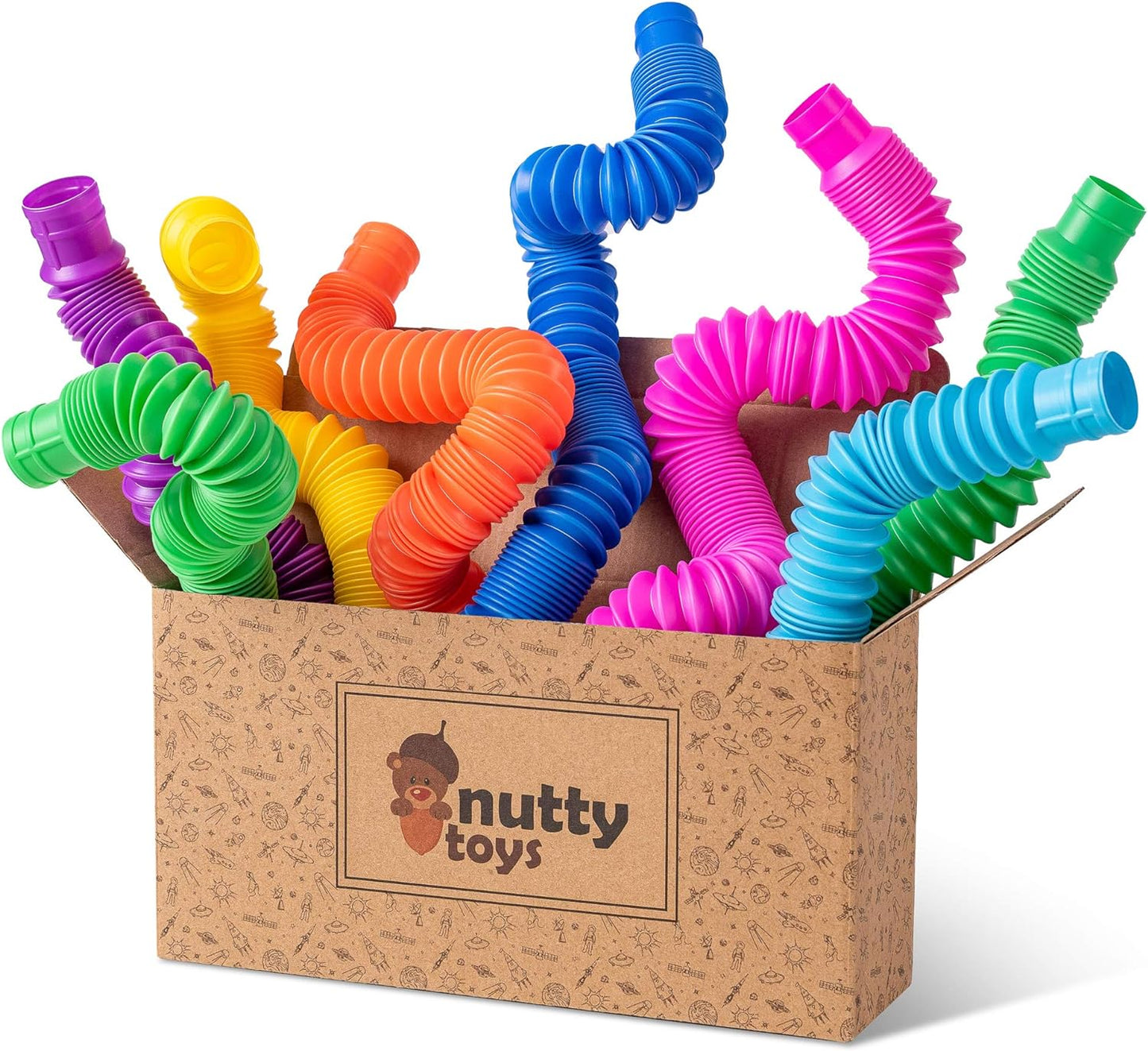 Pop Tubes - Endless Fun for Kids & Toddlers by NUTTY TOYS