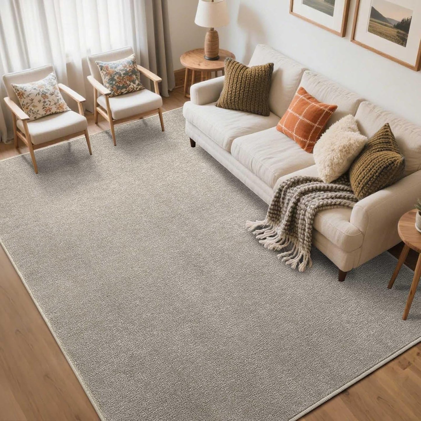 FinRec 5x7 Washable Area Rugs for Bedroom Living Room Decor