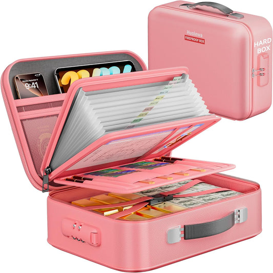 Fireproof Document Box with Lock for Secure Storage Solutions