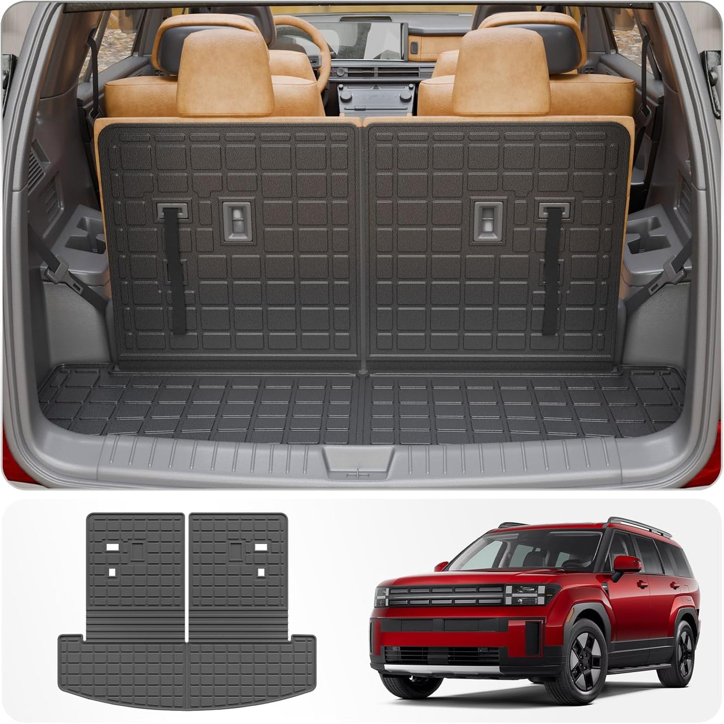 Cargo Mat for 2024 2025 2026 Hyundai Santa Fe - All Weather Protection