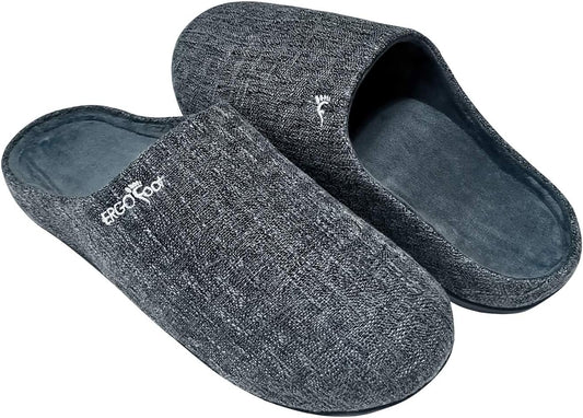 ERGOfoot Orthotic Slippers for Plantar Fasciitis Pain Relief