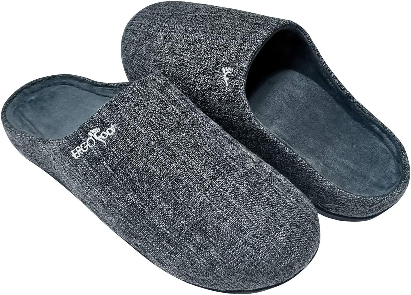 ERGOfoot Orthotic Slippers for Plantar Fasciitis Pain Relief