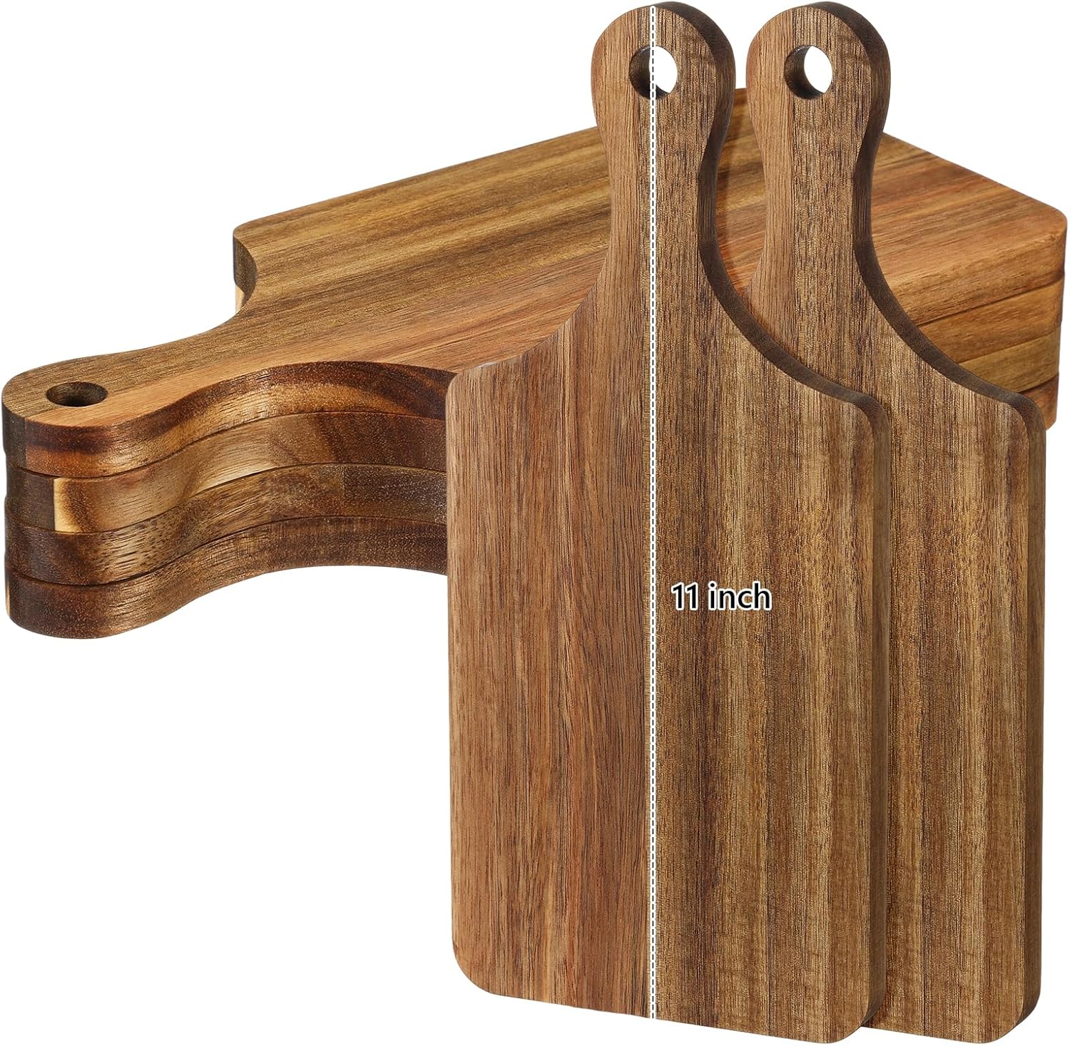 Patelai 6 Pack Bamboo Cutting Boards for DIY and Serving Needs