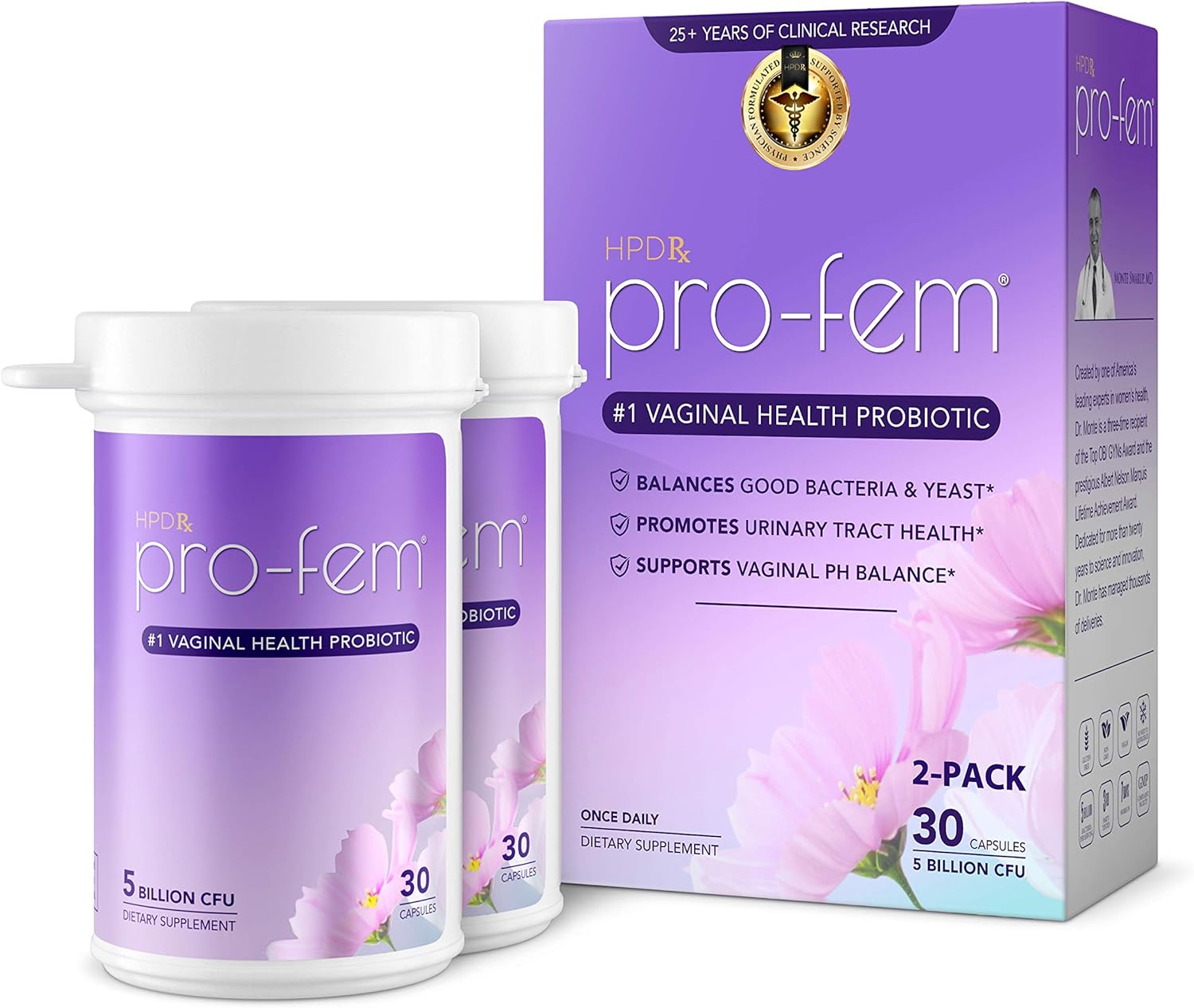 Pro-Fem #1 Vaginal Health Probiotic for Women's Health