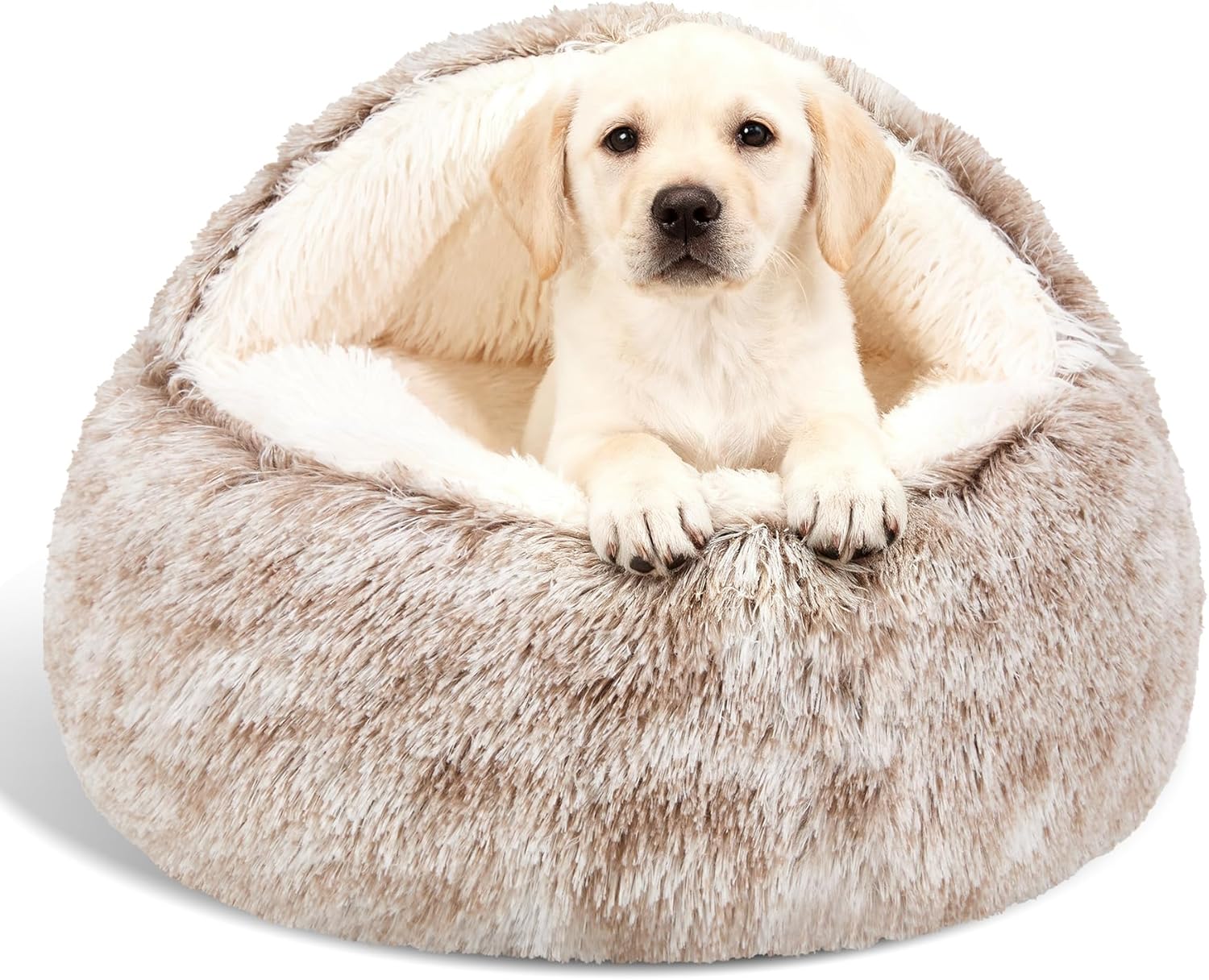 Calming Dog Beds & Cat Cave Bed for Improved Sleep and Comfort