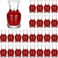 24 Pack Mini Wine Carafes 6.5 oz - Individual Tasting Decanters