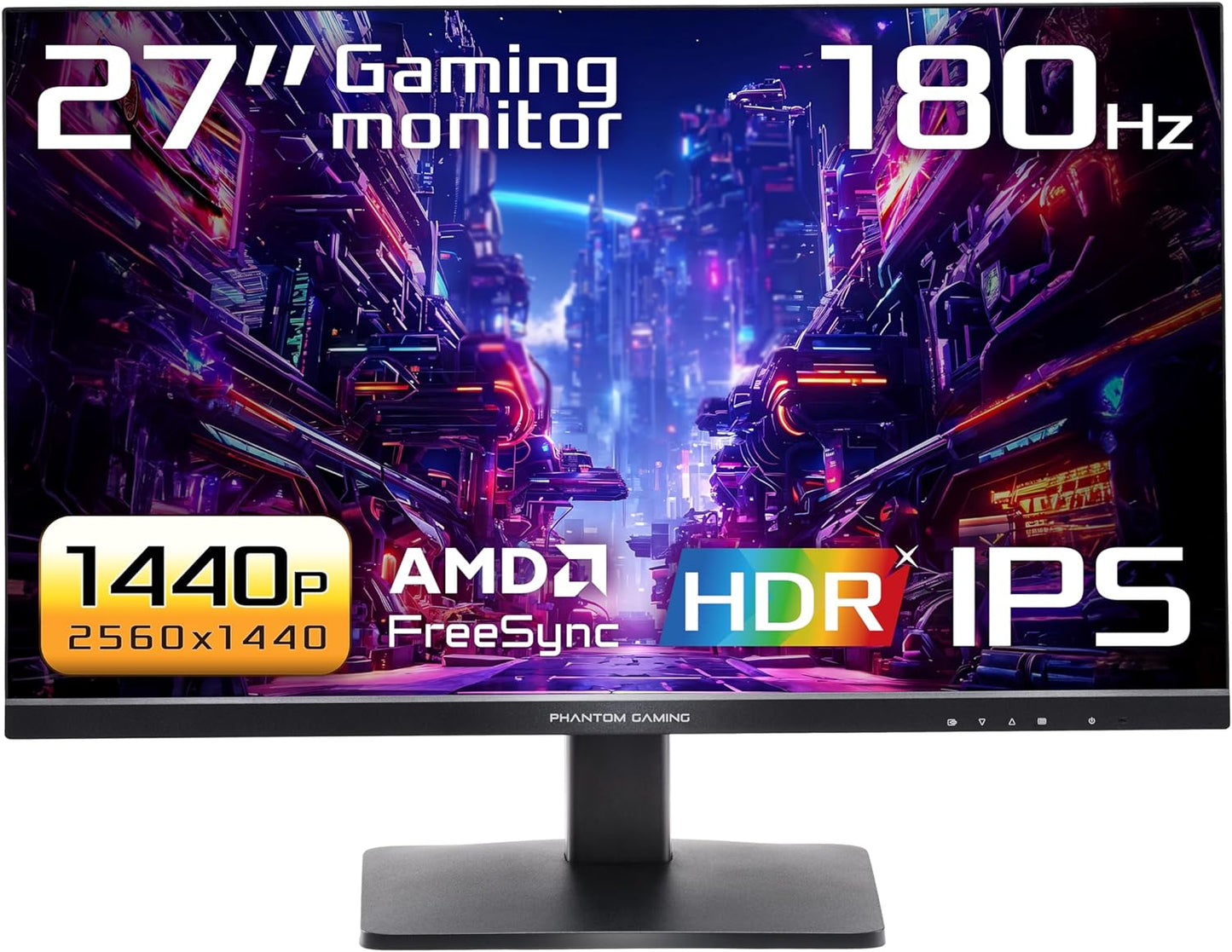 ASRock 27 Gaming Monitor: 180Hz, 1ms Response, VESA HDR