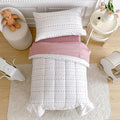 Cotton Toddler Bedding Set Flower Stripes Boho Design - Soft