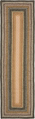 SAFAVIEH Washable Braided Rug Runner 2ft3ft x 22ft - Durable