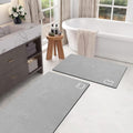 2 Piece Bathroom Mat Rugs Set - Quick Dry Diatomaceous Stone Bath Mats