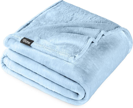 Bare Home King Size Fleece Blanket - Ultra-Soft Microplush Warmth