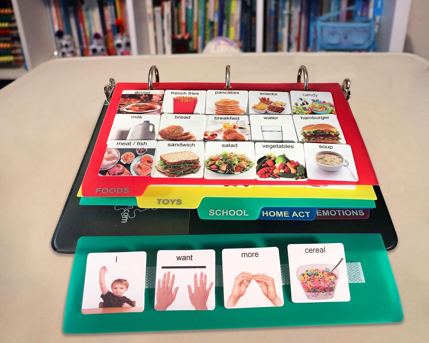 Visual Communication Book with 162 Photo Cards for Learning