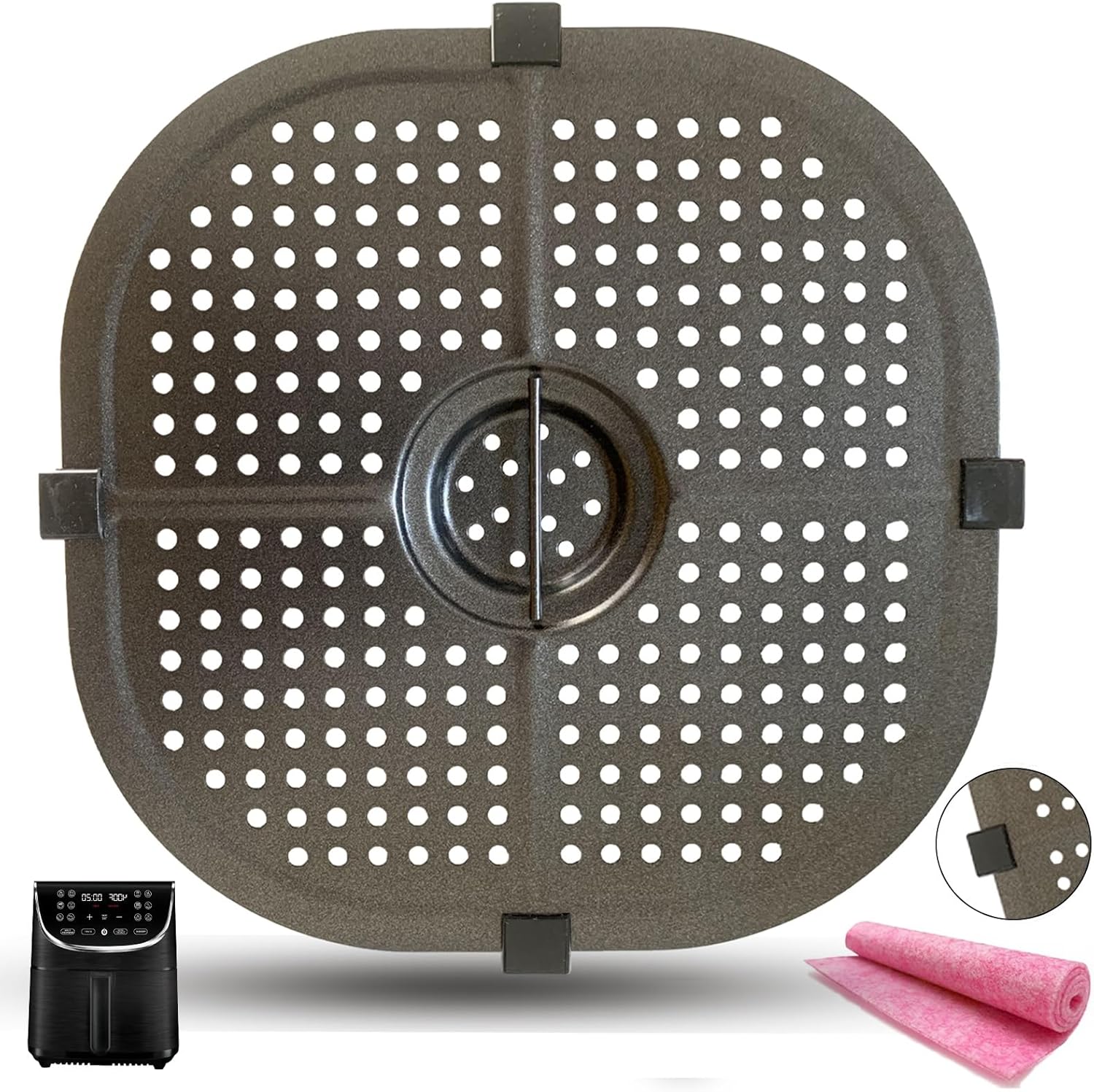 Upgrade Your Air Fryer with Double Layer Non-Stick Tray!