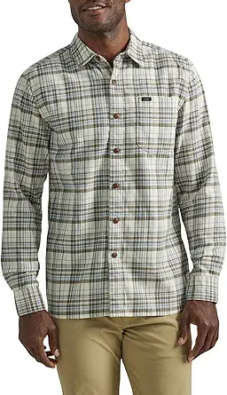 Lee Men's Extreme Motion Long Sleeve Worker Shirt for Comfort