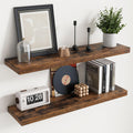 Floating Shelves for Wall with Invisible Brackets - Rustic Oak Deep