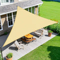Sun Shade Sail 16ftx16ftx16ft Curved Edge Beige - Breathable 95% UV
