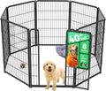 40 in 8-Panel Indoor Dog Playpen - Semi-Open Expandable Design