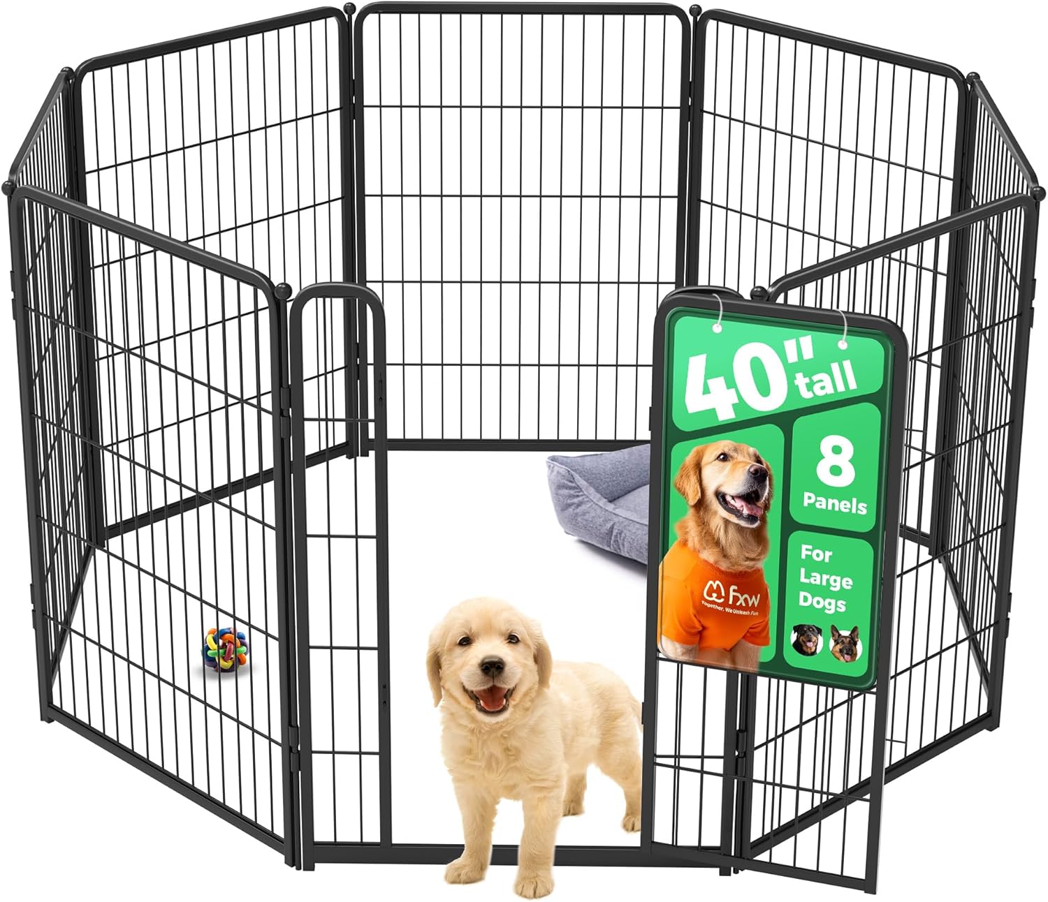 FXW Homeplus Unleashed Indoor Dog Playpen for Safe Play