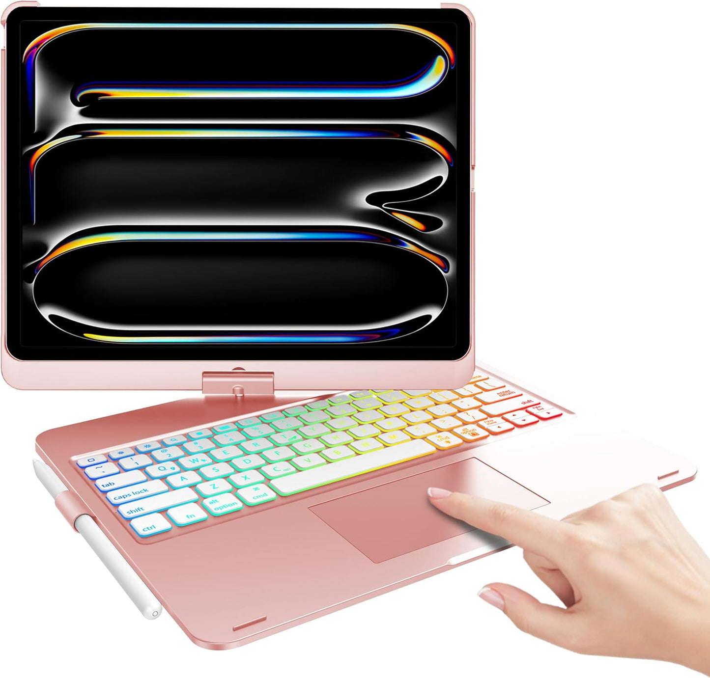 Keyboard Case for iPad Pro 13 M4 2024 with Touch Trackpad