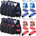 Sosation 16 Sets Kids Tactical Vest for Nerf Party Fun