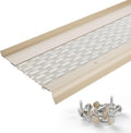 Micromesh 6 in Gutter Guards 50 ft Eggshell - Contractor Grade