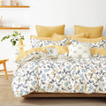 Yellow Floral Cotton Comforter Queen Size - Lightweight Floral Comfort
