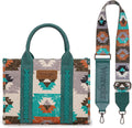 Wrangler Purse Aztec Tote Bag for Women - Boho Western Tote