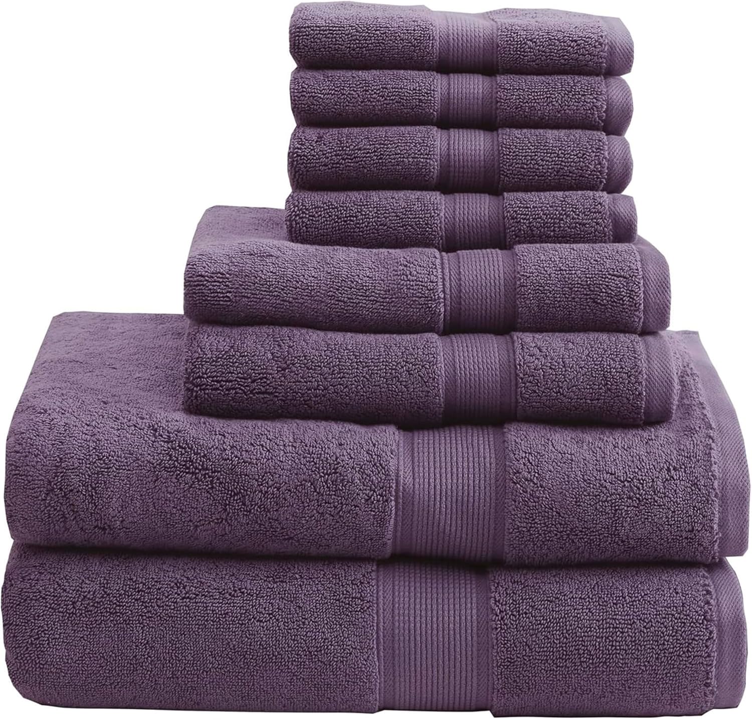 Madison Park 800GSM Bathroom Towel Set of 8 Luxurious Cotton