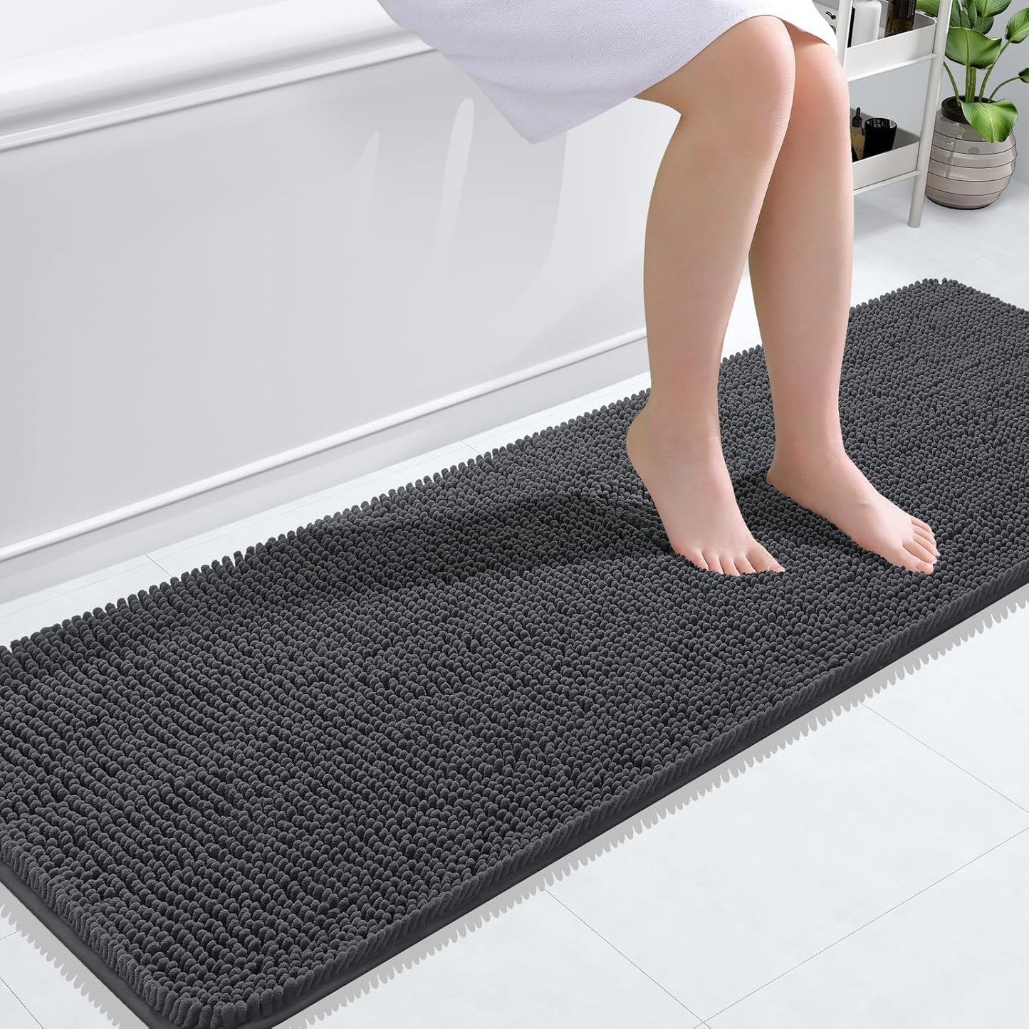 OLANLY Extra Soft Chenille Bath Rugs for Ultimate Comfort