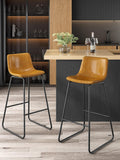 Bar Stools Set of 2 30 in Counter Height Bar Stools with Back