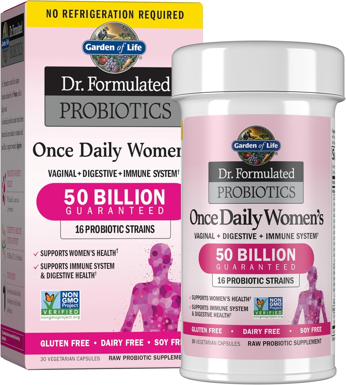 Once Daily Probiotics for Women with 50 Billion CFU & 16 Strains