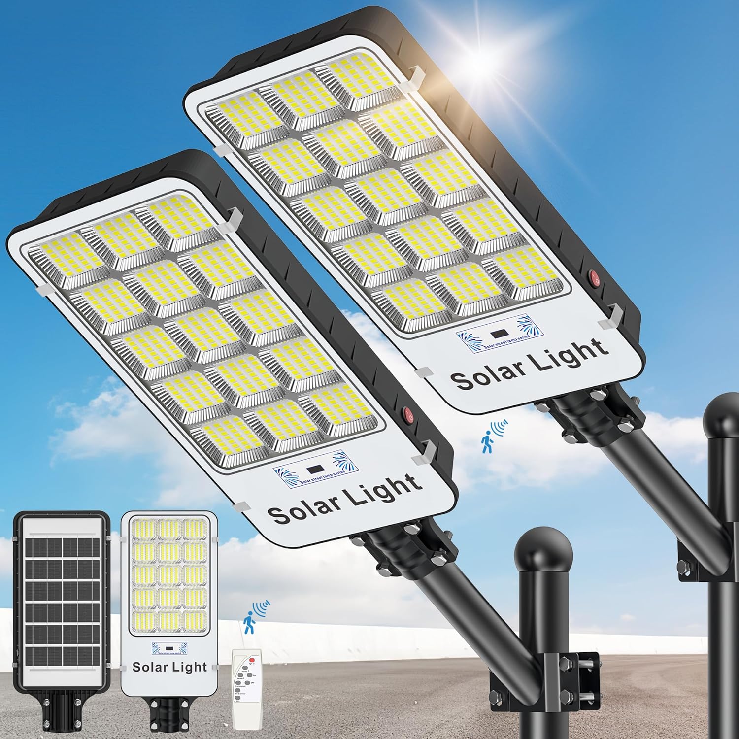 2000W Solar Street Lights Outdoor for Bright and Secure Areas