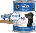 Dave's Dog Food Bland Diet for Sick Dogs (Chicken & Rice) - Gentle