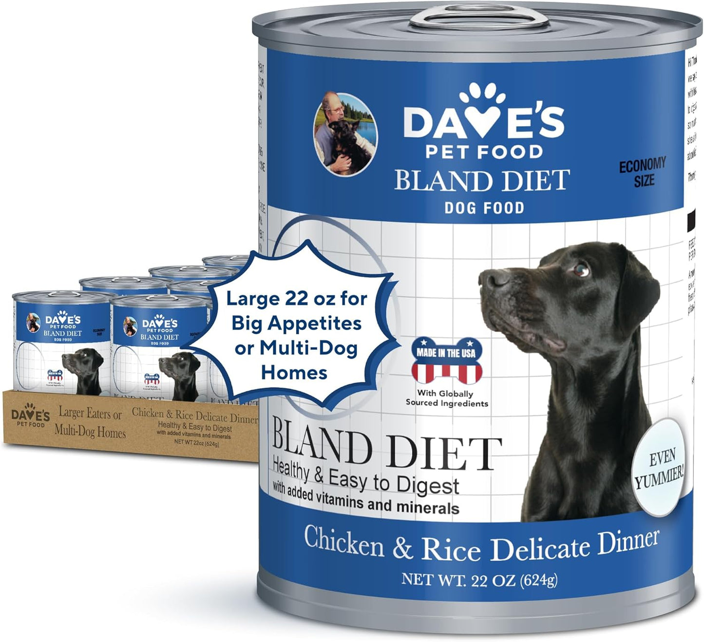 Dave's Dog Food Bland Diet for Sick Dogs with Upset Stomach