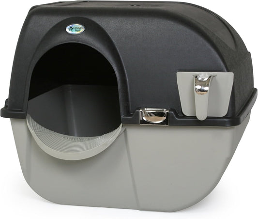 Self-Cleaning Litter Box, Midnight Black, Large