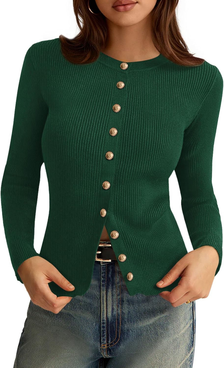 PRETTYGARDEN Womens Lightweight Long Sleeve Cardigan Sweater