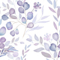 Extra Long Peel and Stick Wallpaper 17.5in x 32.8ft Boho Purple Leaf