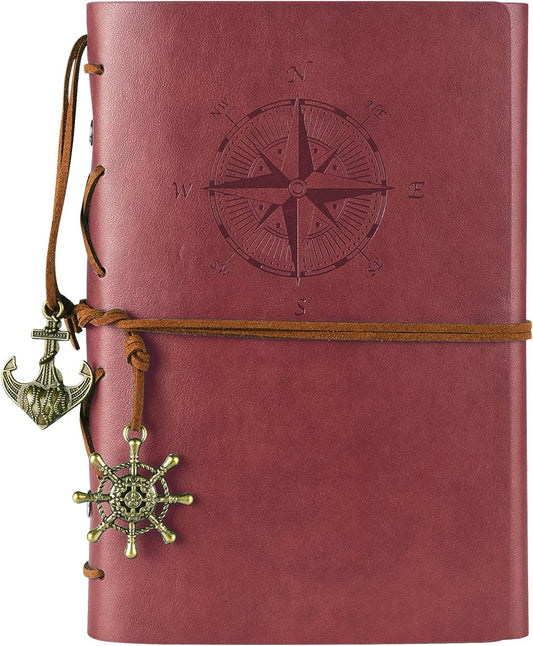 Premium Vintage Leather Journal - Refillable & Stylish!