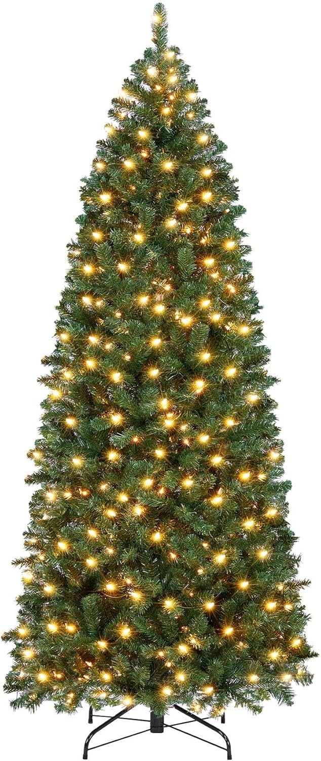 Yaheetech 6ft Pre-lit Artificial Christmas Tree for Holiday Cheer