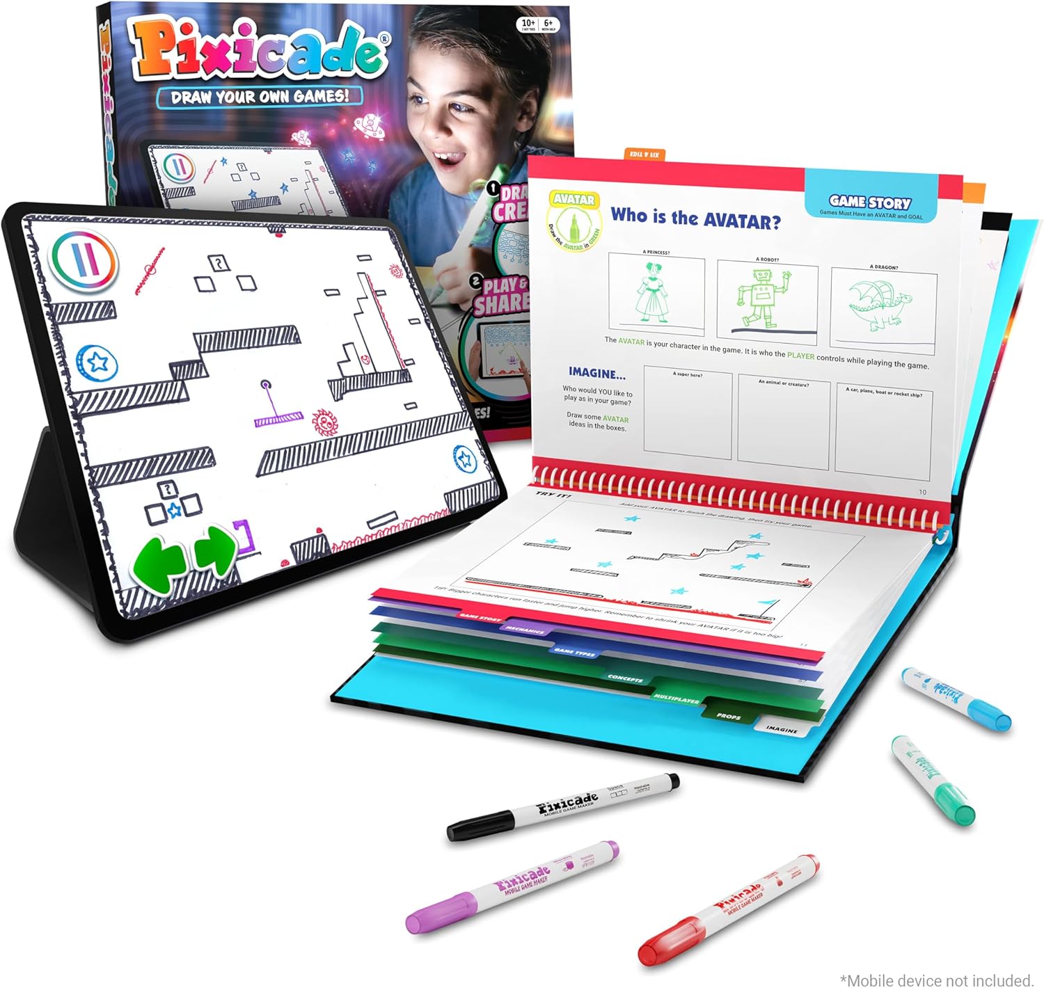 Turn Drawings Into Video Games! Pixicade App